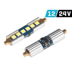 Lampe VISION Festoon SV8.5 39mm 12   24V 6x 3030 SMD LED