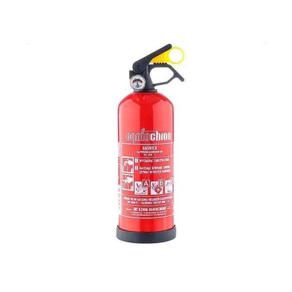 Extincteur à poudre ABC 1kg avec manomètre et cintre |  | Extincteur