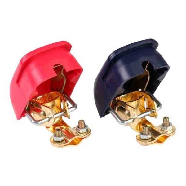 Pinces de batterie autobloquantes avec couvercles