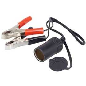 Prise Ã©lectrique EURO avec cÃ¢ble 40 cm et pinces crocodile