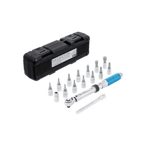 Jeu de clÃ©s dynamomÃ©trique 6 3 mm 1/4" 3 24 Nm 16 piÃ¨ces