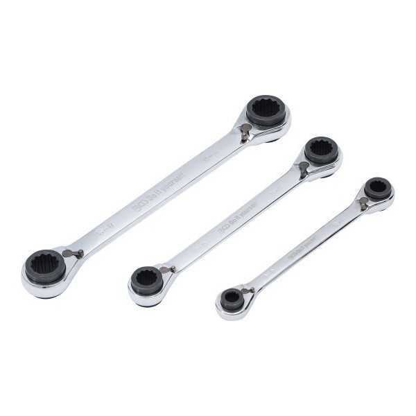 Jeu de clÃ©s Ã  cliquet 4 en 1 8 x 9 18 x 19 mm