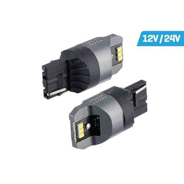 Lampe VISION W21W (T20d) 12   24V 6x 3020 LED SMD