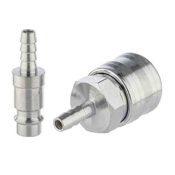 Raccord rapide compresseur pour tuyau FI 6 mm