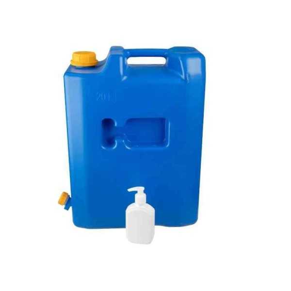Bidon d'eau 20L avec valve plastique   distributeur de savon ou de dÃ©sinfectant