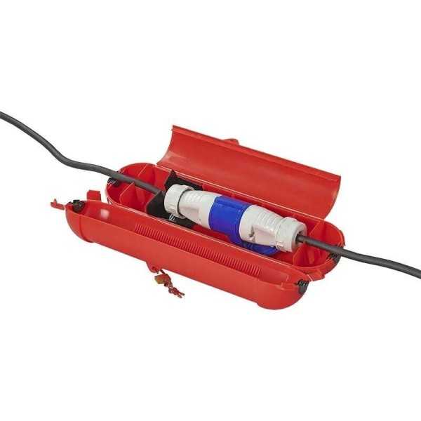 BoÃ®tier de protection Ã©tanche pour protÃ©ger les raccords de prises CEE rouge