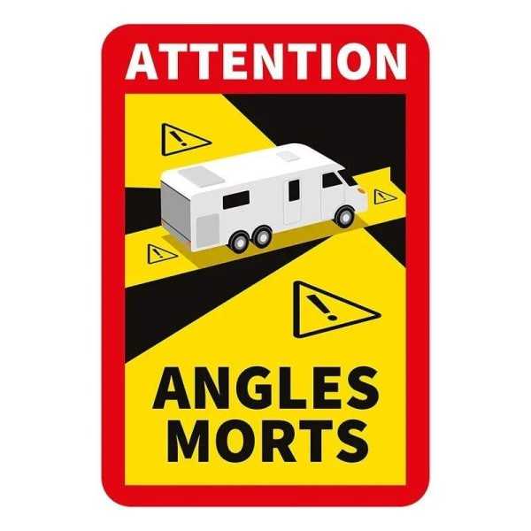 Sticker Attention Angles Morts! camping-car