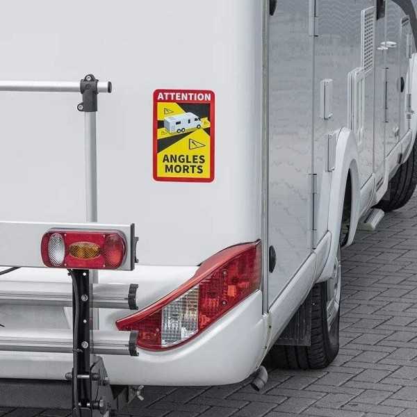 Sticker Attention Angles Morts! camping-car | ProPlus | Adhésif Rég...