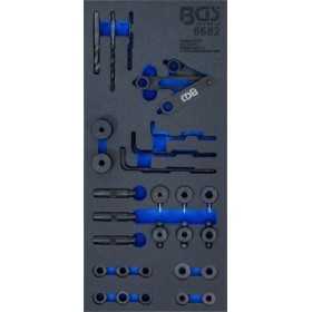 Insert de servante d'atelier 1/3 : Jeu dâ€™outils et gabarits de perÃ§age de culasse 28 piÃ¨ces