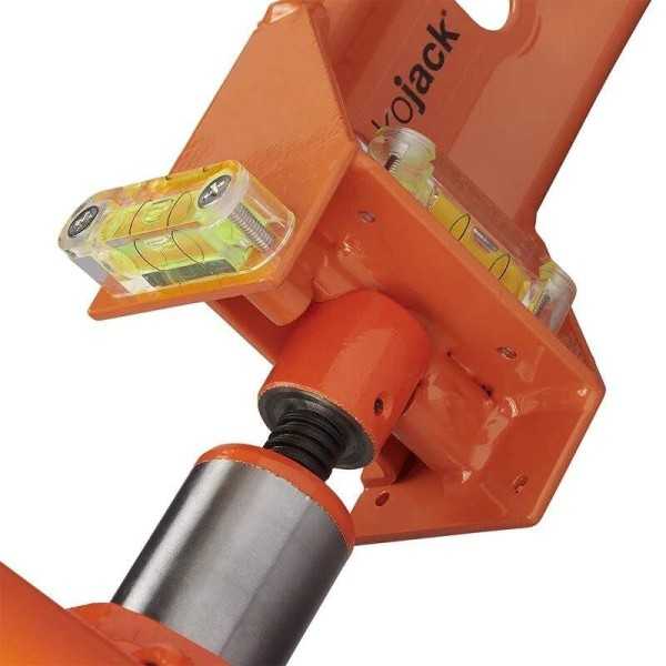 cric hydraulique caravane avec niveau à bulle pour double essieux |...