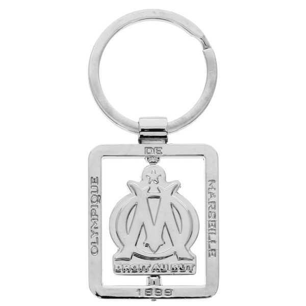 PORTE-CLEFS METAL TOURNANT OLYMPIQUE DE MARSEILLE
