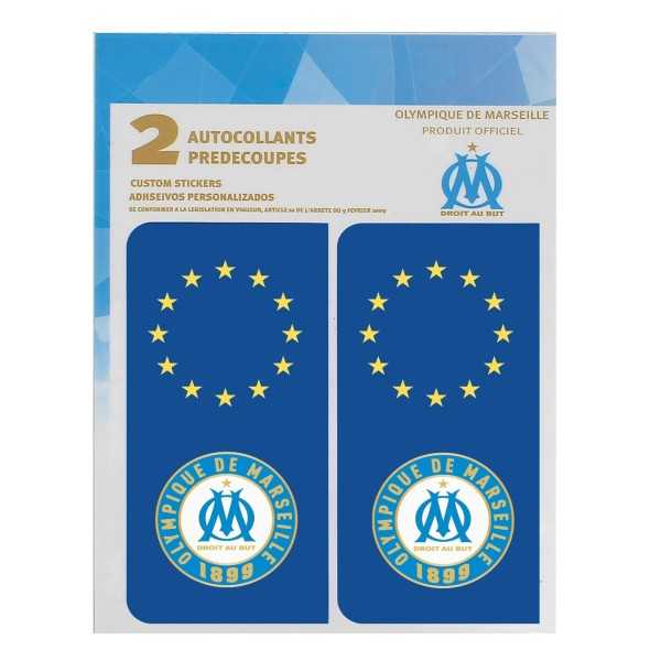 AUTOCOLLANTS PREDECOUPES EUROPE/LOGO OM