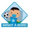 ADHESIF MINOT A BORD OLYMPIQUE DE MARSEILLE