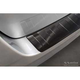 Protection de seuil arrière inox Noir sur mesure pour Volkswagen Mu...