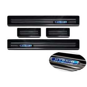 Seuils de portes inoxydable noir sur mesure pour Ford Mondeo V Turn...