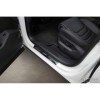 Seuils de portes inoxydable noir sur mesure pour Volkswagen Touareg...