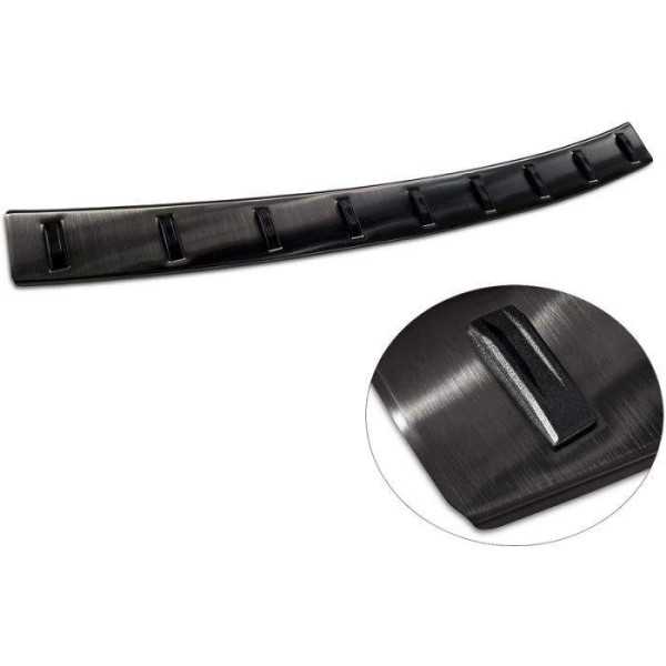 Protection de seuil arriÃ¨re inox noir sur mesure pour Dacia Duster 2010-2013 & Facelift 2013-2017 'STRONG EDITION'