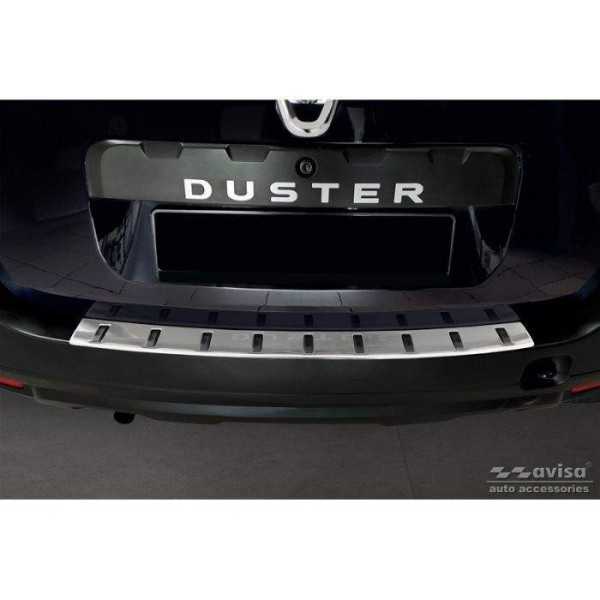 Protection de seuil arrière inox sur mesure pour Dacia Duster 2010-...