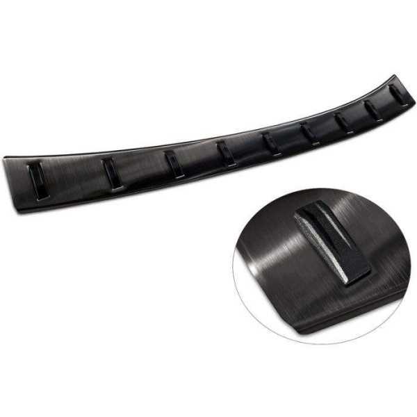 Protection de seuil arriÃ¨re inox noir sur mesure pour Peugeot 308 SW II 2013-2017 & Facelift 2017-2021 'STRONG EDITION'