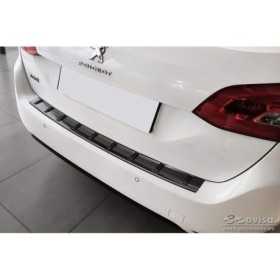 Protection de seuil arrière inox noir sur mesure pour Peugeot 308 S...