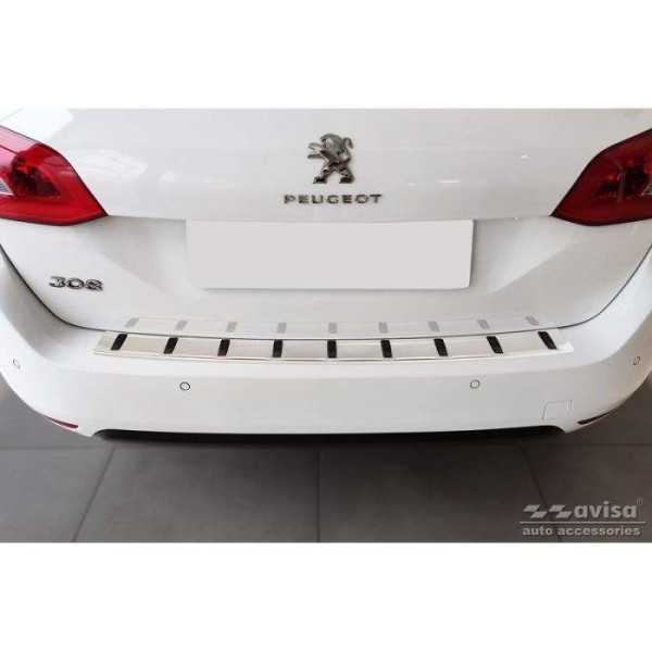 Protection de seuil arrière inox sur mesure pour Peugeot 308 SW II ...