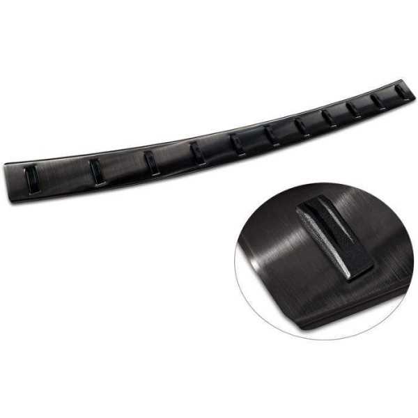 Protection de seuil arriÃ¨re inox noir sur mesure pour Volkswagen Sharan II & Seat Alhambra II 2010- 'STRONG EDITION'