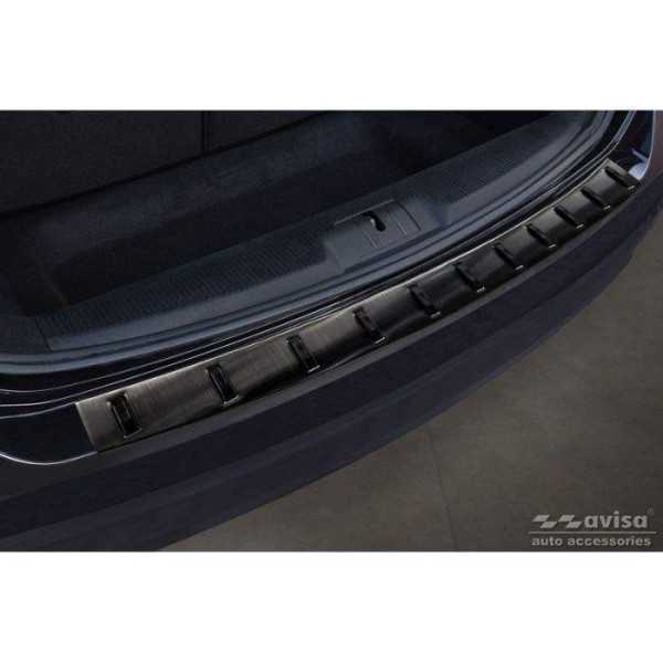 Protection de seuil arrière inox noir sur mesure pour Volkswagen Sh...