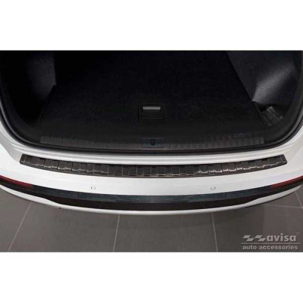 Protection de seuil arrière inox Noir sur mesure pour Audi Q3 II 20...