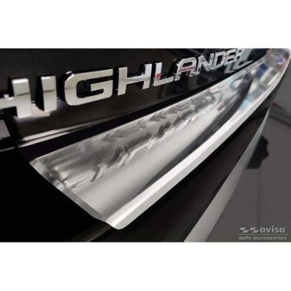 Protection de seuil arrière inox sur mesure pour Toyota Highlander ...