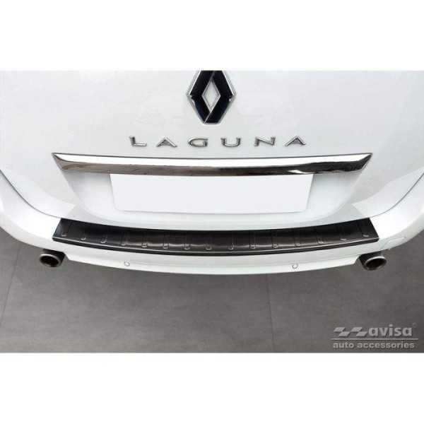 Protection de seuil arriÃ¨re inox noir sur mesure pour Renault Laguna III Grandtour 2007-2015 'Ribs'