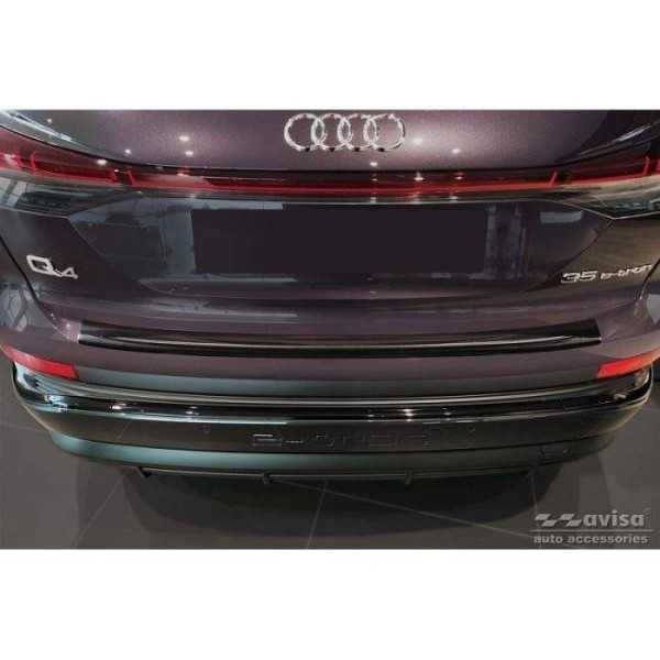 Protection de seuil arrière inox noir sur mesure pour Audi Q4 E-Tro...