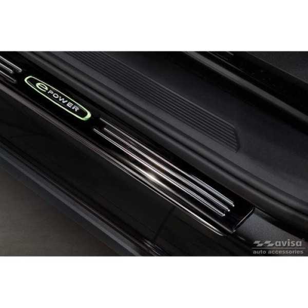 Seuils de portes inoxydable noir sur mesure pour Volkswagen ID.4 20...