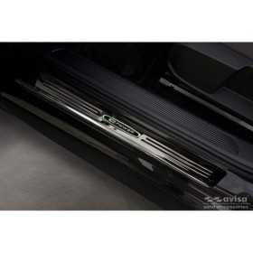 Seuils de portes inoxydable noir sur mesure pour Volkswagen ID.3 20...
