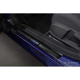 Seuils de portes inoxydable noir sur mesure pour Volkswagen Golf VI...
