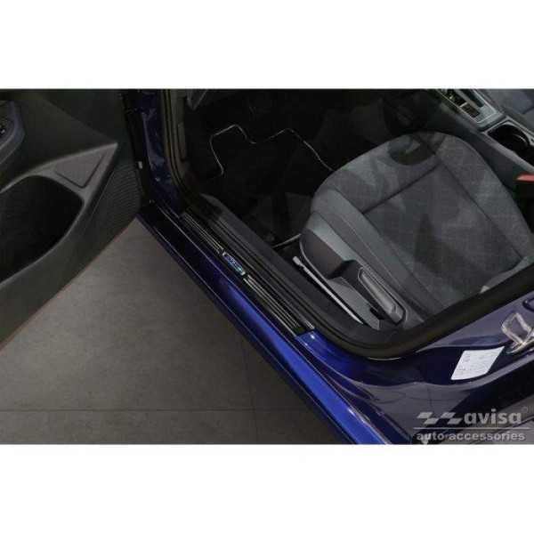 Seuils de portes inoxydable noir sur mesure pour Volkswagen Golf VI...
