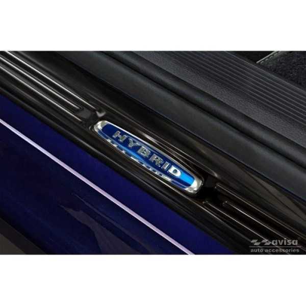 Seuils de portes inoxydable noir sur mesure pour Volkswagen Golf VI...