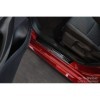 Seuils de portes inoxydable noir sur mesure pour Toyota Yaris IV Ha...