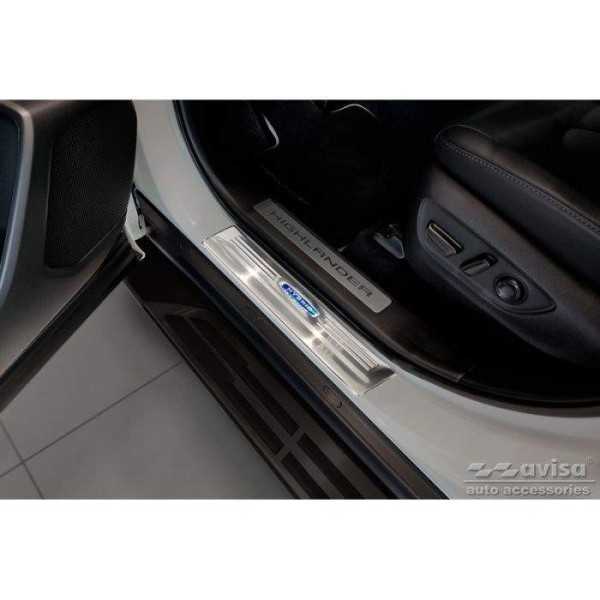 Seuils de portes inoxydable sur mesure pour Toyota Highlander XU70 ...