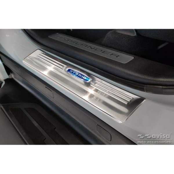 Seuils de portes inoxydable sur mesure pour Toyota Highlander XU70 ...