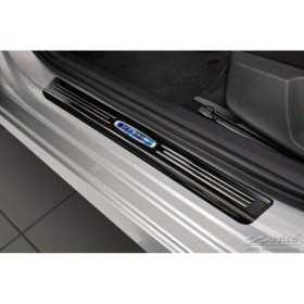 Seuils de portes inoxydable noir sur mesure pour Skoda Octavia IV S...