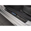 Seuils de portes inoxydable noir sur mesure pour Skoda Octavia IV S...