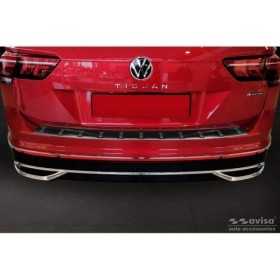 Protection de seuil arrière inox noir sur mesure pour Volkswagen Ti...