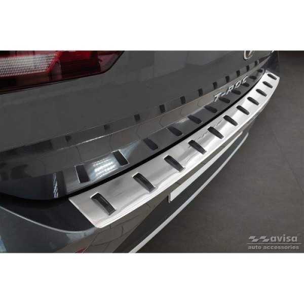 Protection de seuil arriÃ¨re inox sur mesure pour Volkswagen T-Roc & T-Roc Cabrio 2017-2022