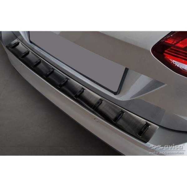 Protection de seuil arriÃ¨re inox noir sur mesure Volkswagen Golf VII Variant incl. Alltrack