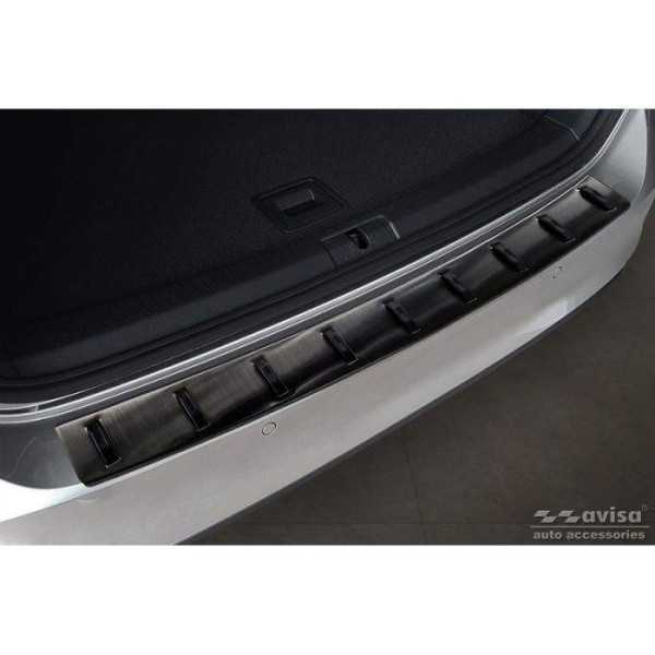 Protection de seuil arrière inox noir sur mesure Volkswagen Golf VI...