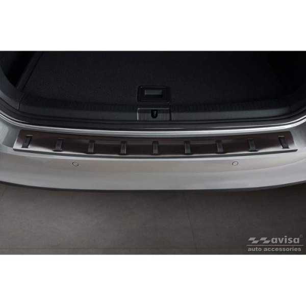 Protection de seuil arrière inox noir sur mesure Volkswagen Golf VI...