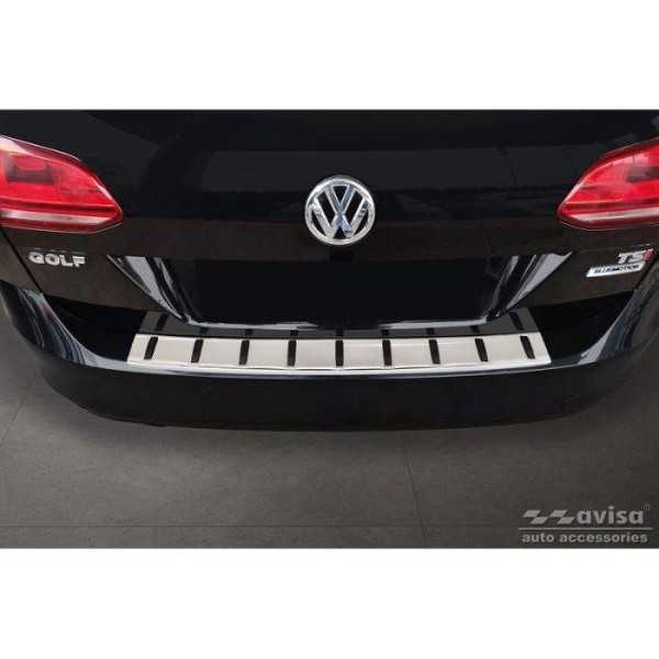 Protection de seuil arriÃ¨re inox sur mesure Volkswagen Golf VII