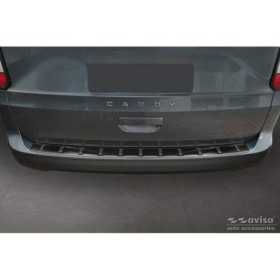 Protection de seuil arrière inox noir sur mesure Volkswagen Caddy V...