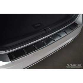 Barre de seuil arrière inox noir sur mesure Volkswagen Golf VII Var...