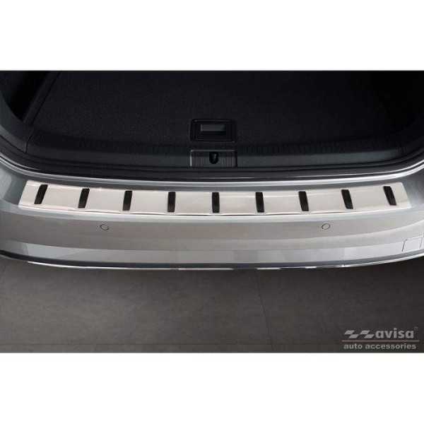 Barre de seuil arrière inox sur mesure pour Volkswagen Golf VII Var...